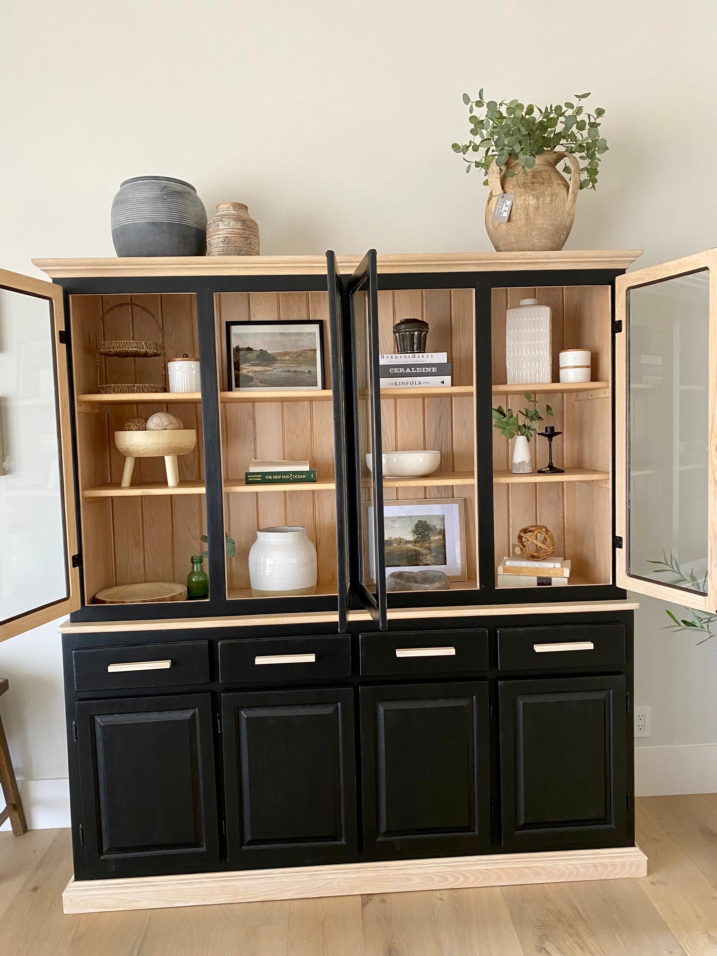 Stunning Oak cabinet hutch - Design by Mish