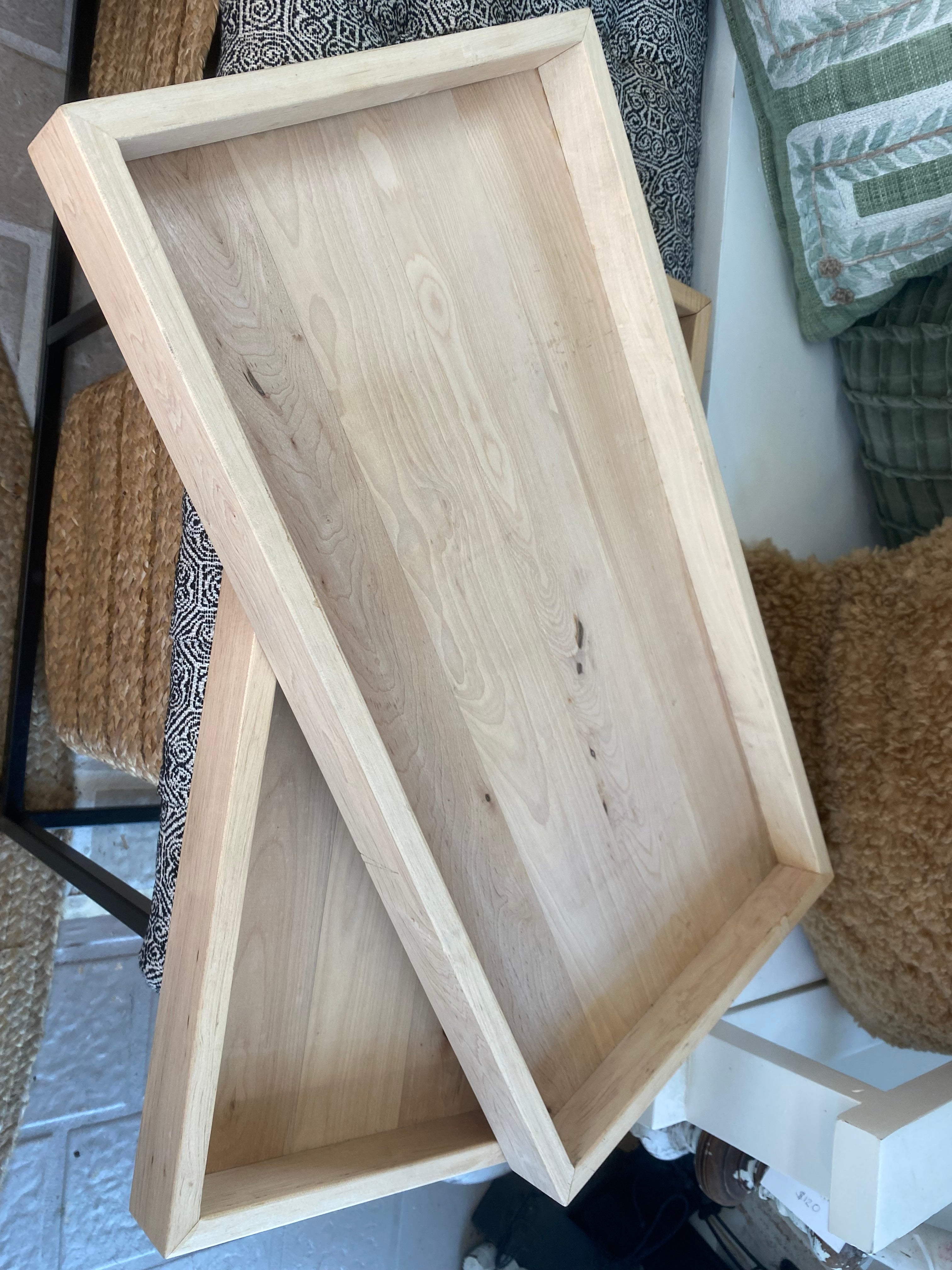 White Oak Reclaimed Wood Custom Made Trays