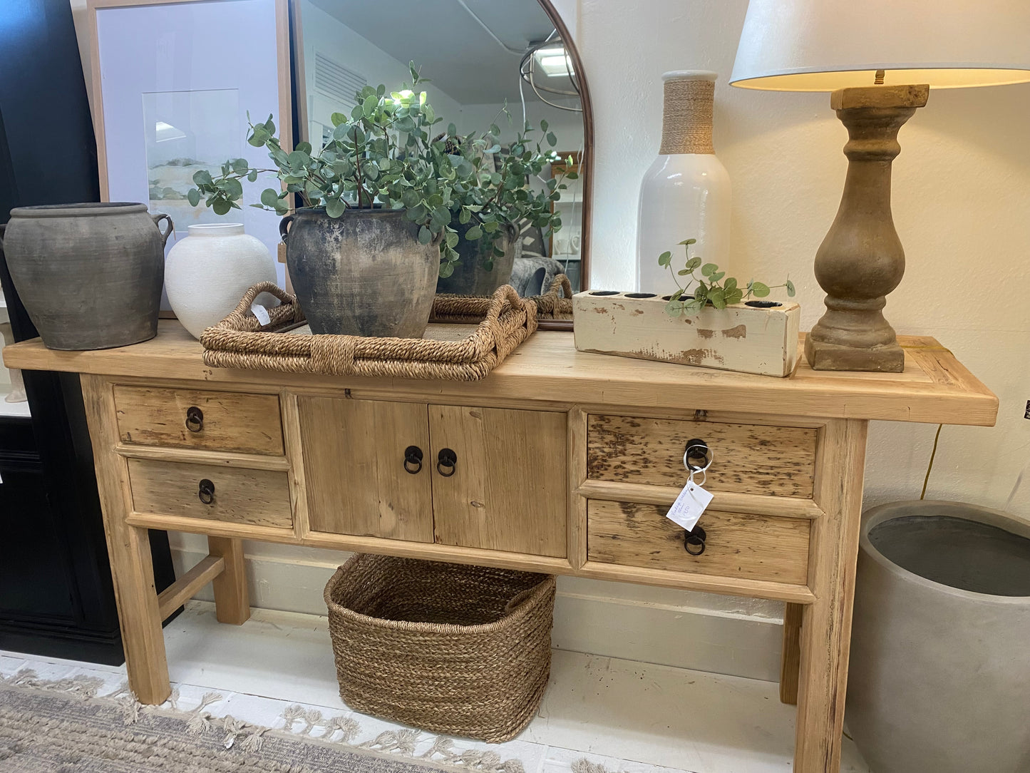 Reclaimed Elm Large Console Table - 79"