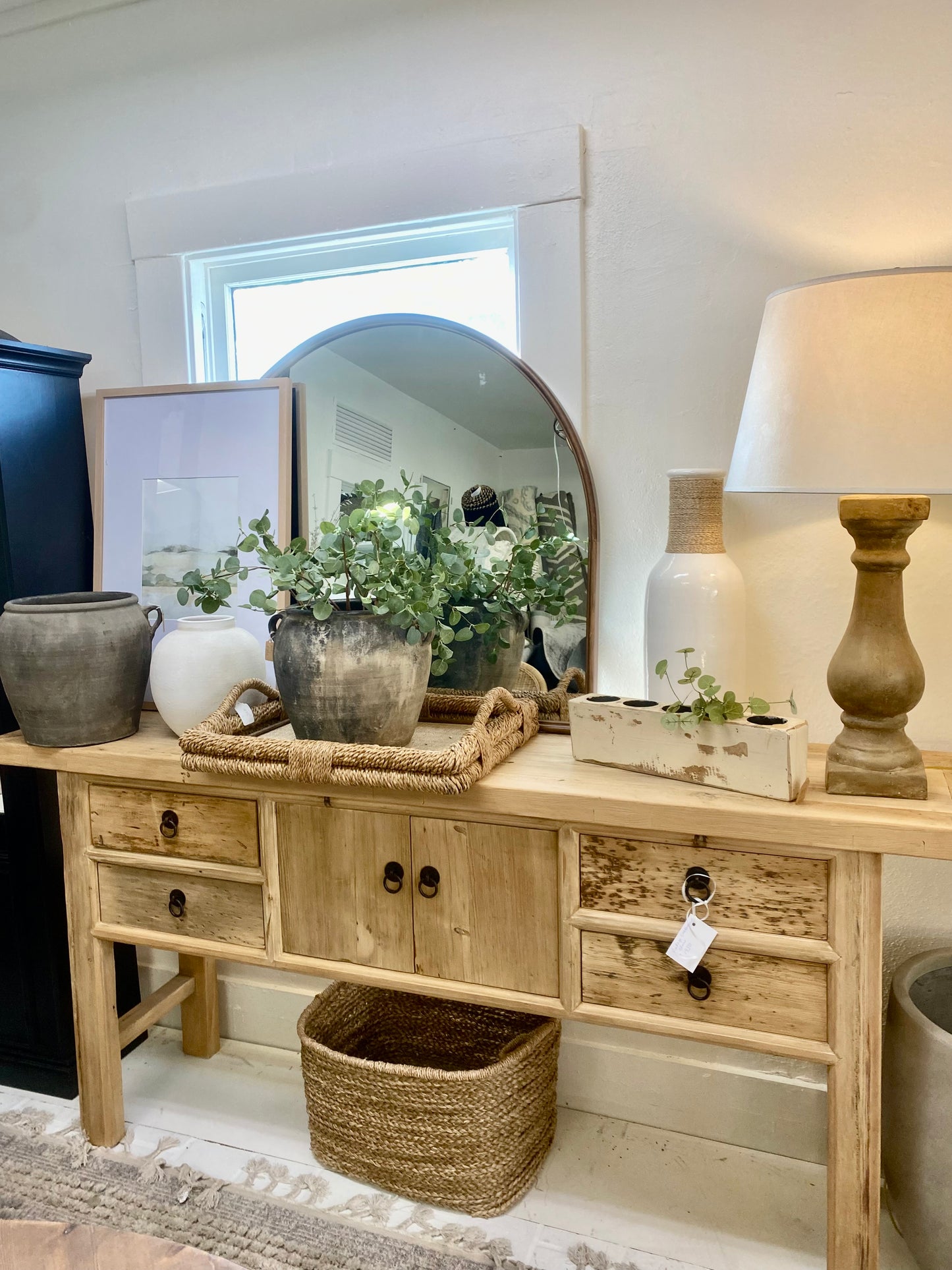 Reclaimed Elm Large Console Table - 79"