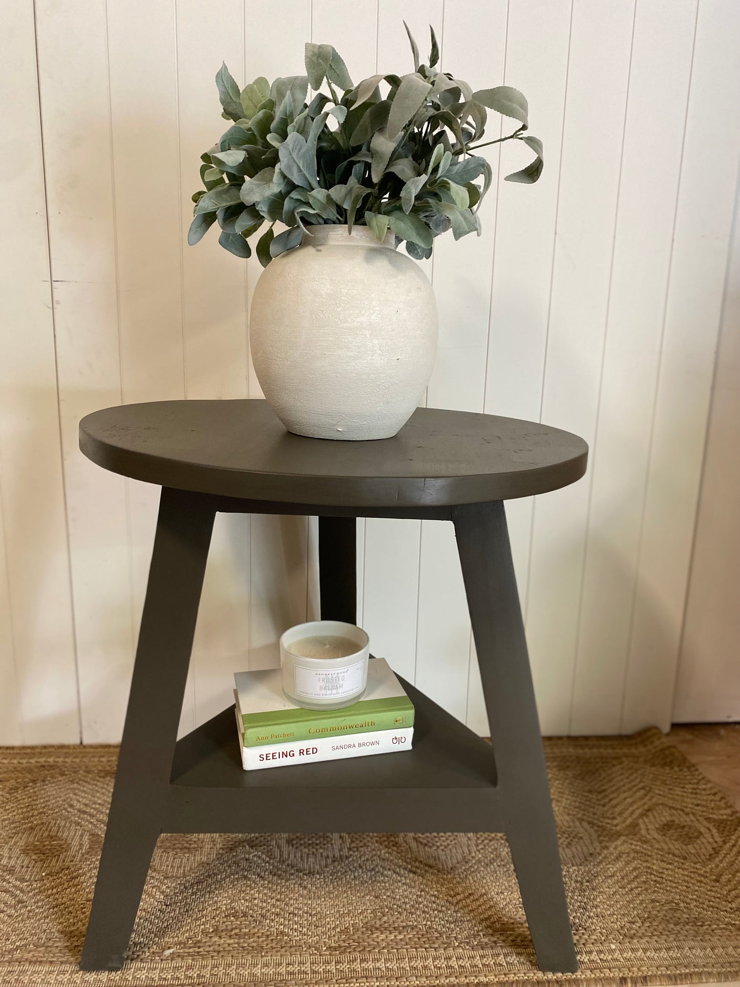 Solid Large Side Table or Accent Table