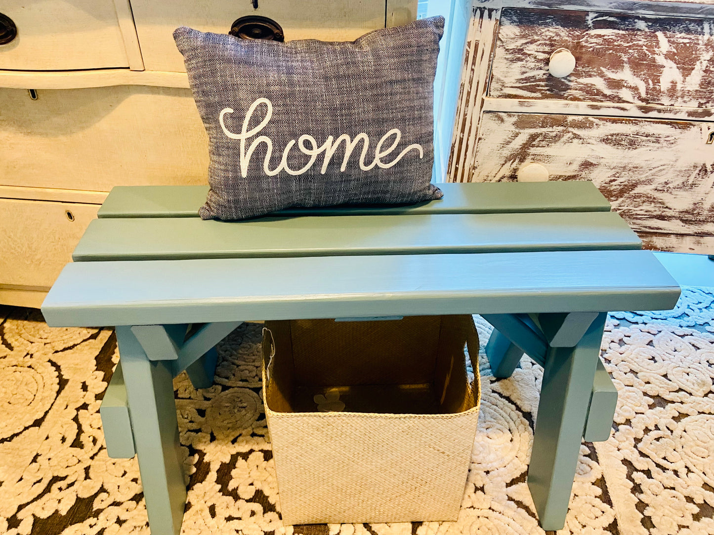 Small Picnic Bench Blue 30"