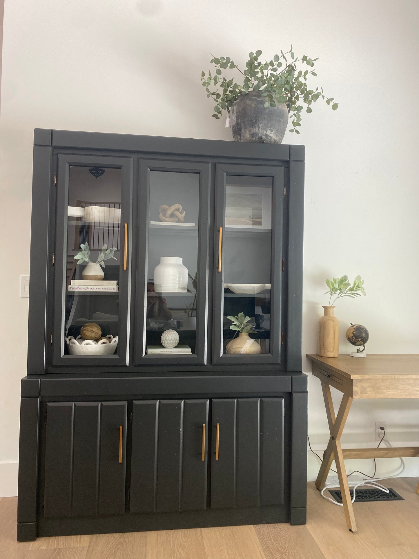 Vintage Refinished Cabinet /hutch - Custom Piece