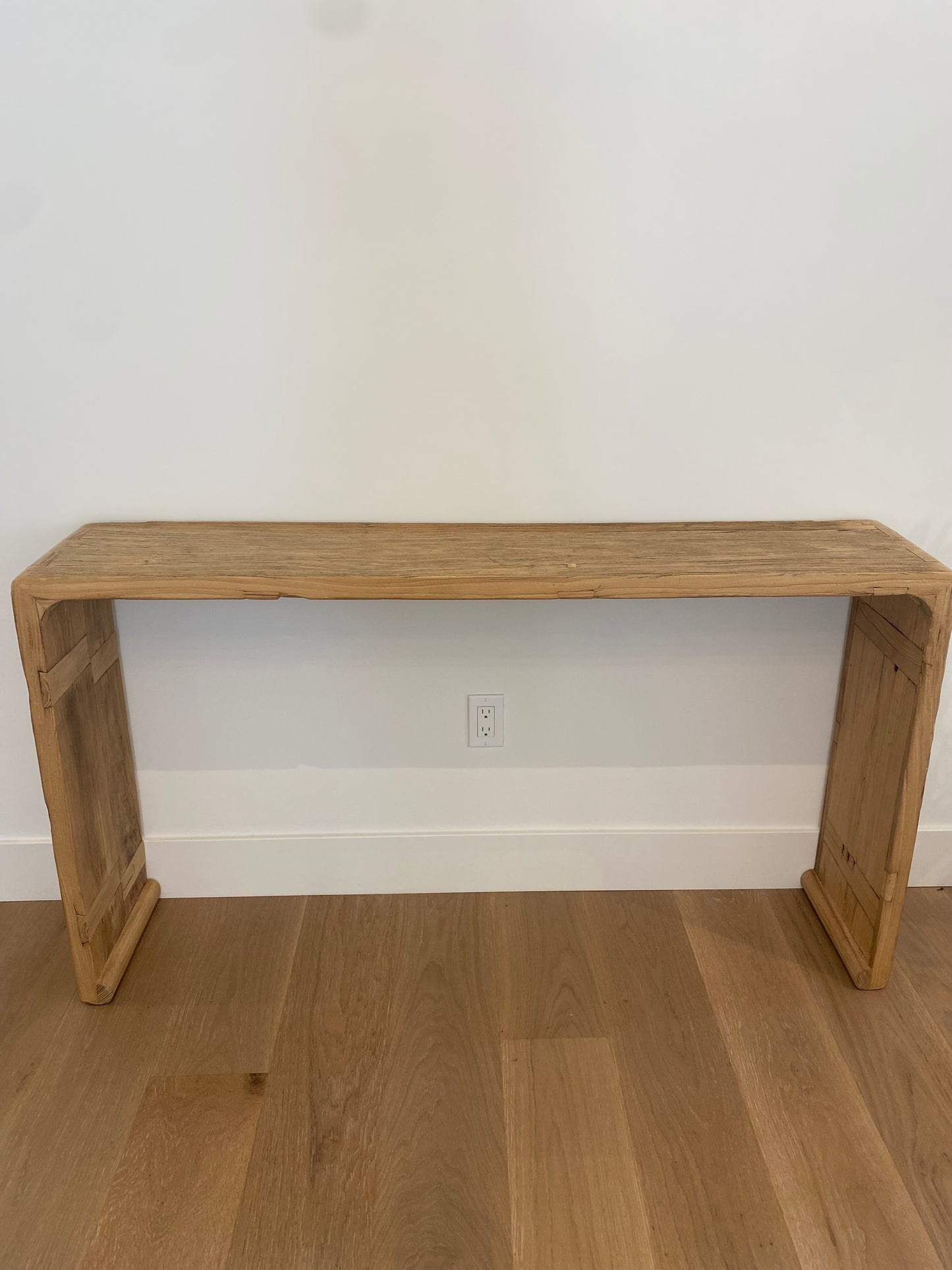 Reclaimed Elm Waterfall Console Table 56"