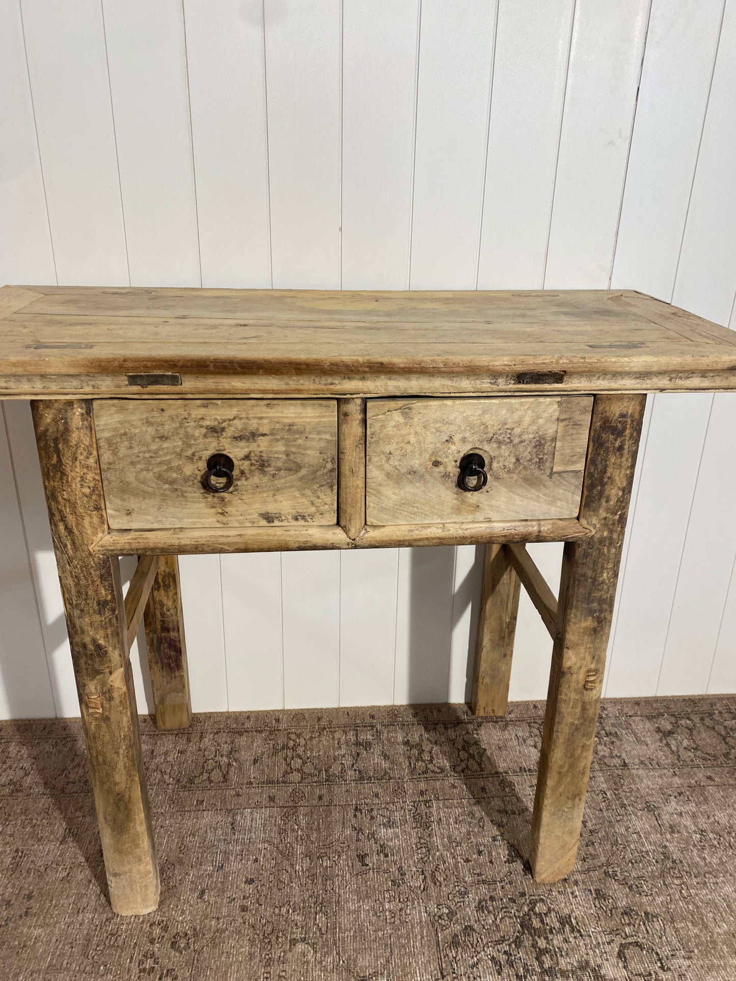 Vintage Chinese Reclaimed Elm side Table / Console Table 39.5"