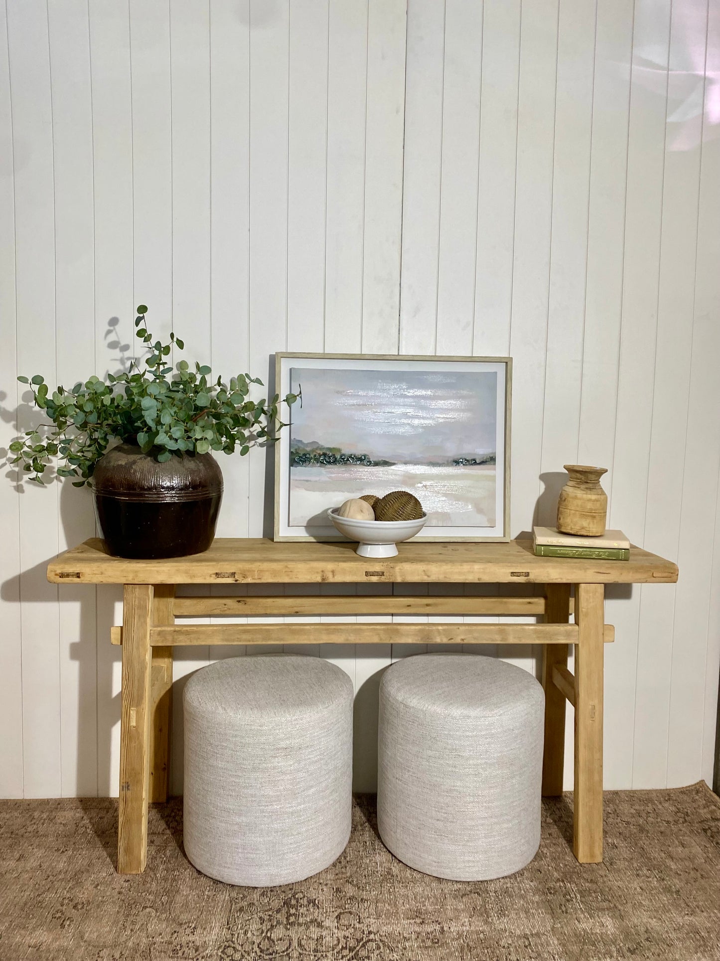 Reclaimed Elm Console Table 63"