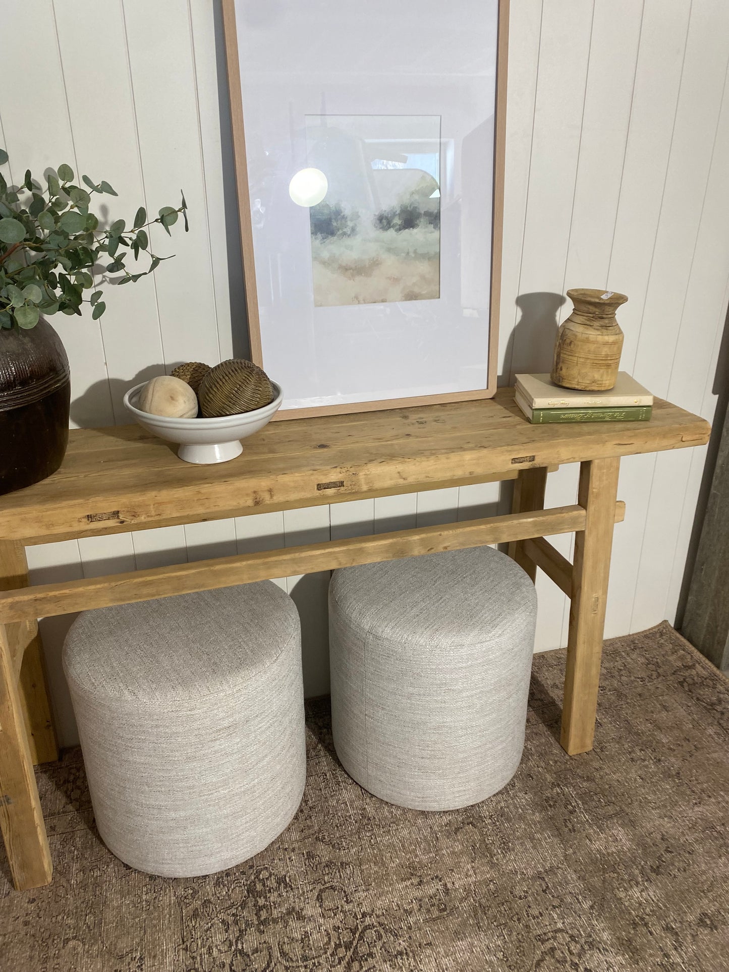Reclaimed Elm Console Table 63"