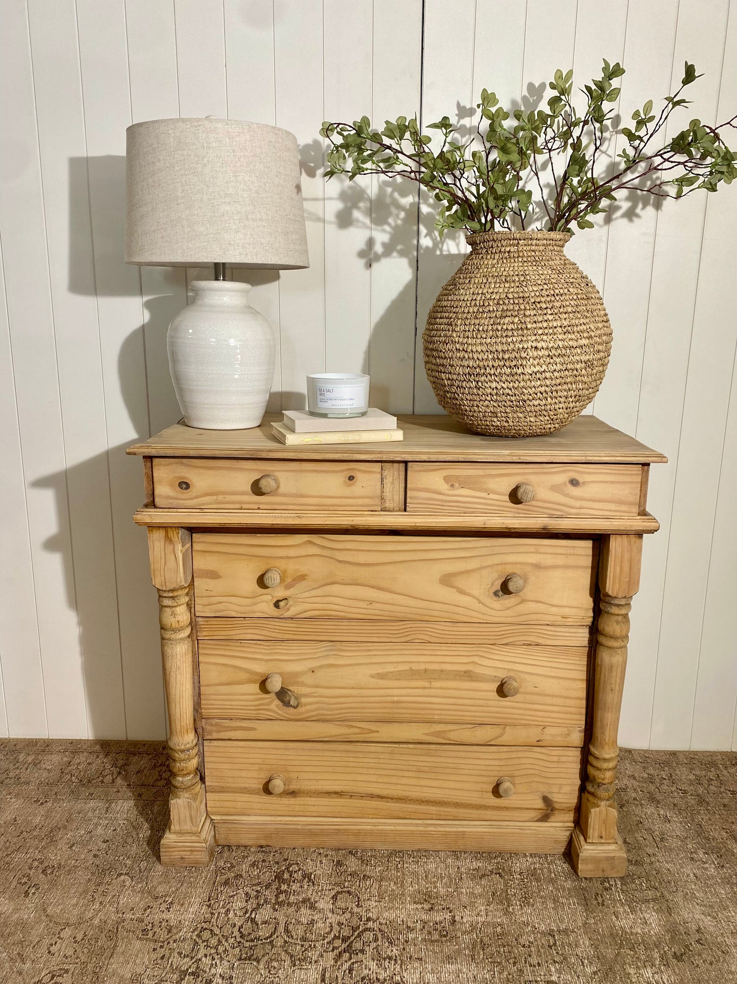 Stunning Vintage Pine Dresser - perfect for Entry Storage 39"