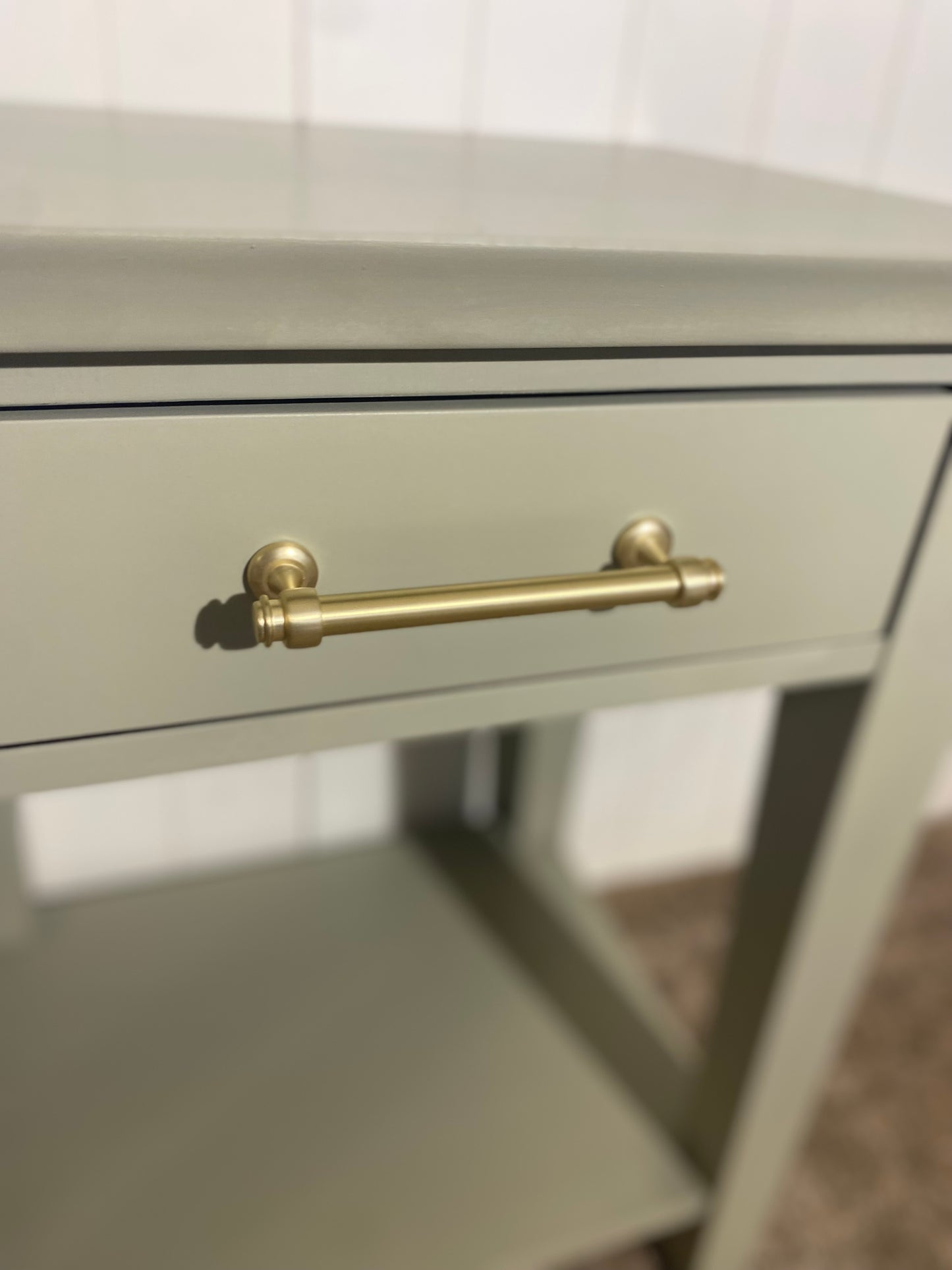 Stunning Pale Green Nightstand Pair