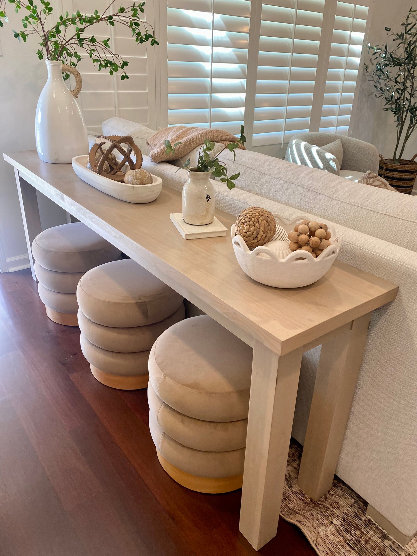 Custom Made Solid Wood Console & Sofa Tables
