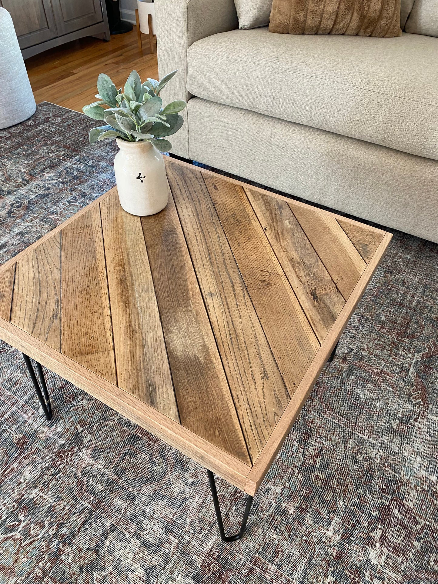 Reclaimed Oak Coffee Table - Custom Made