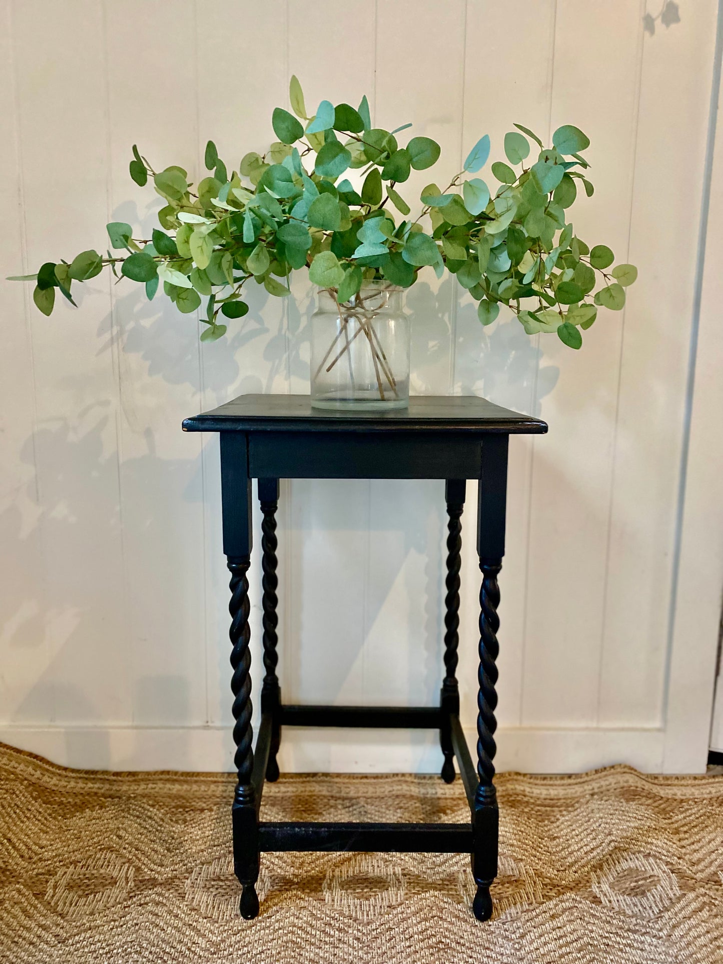 Vintage Spindle Side Table - refinished