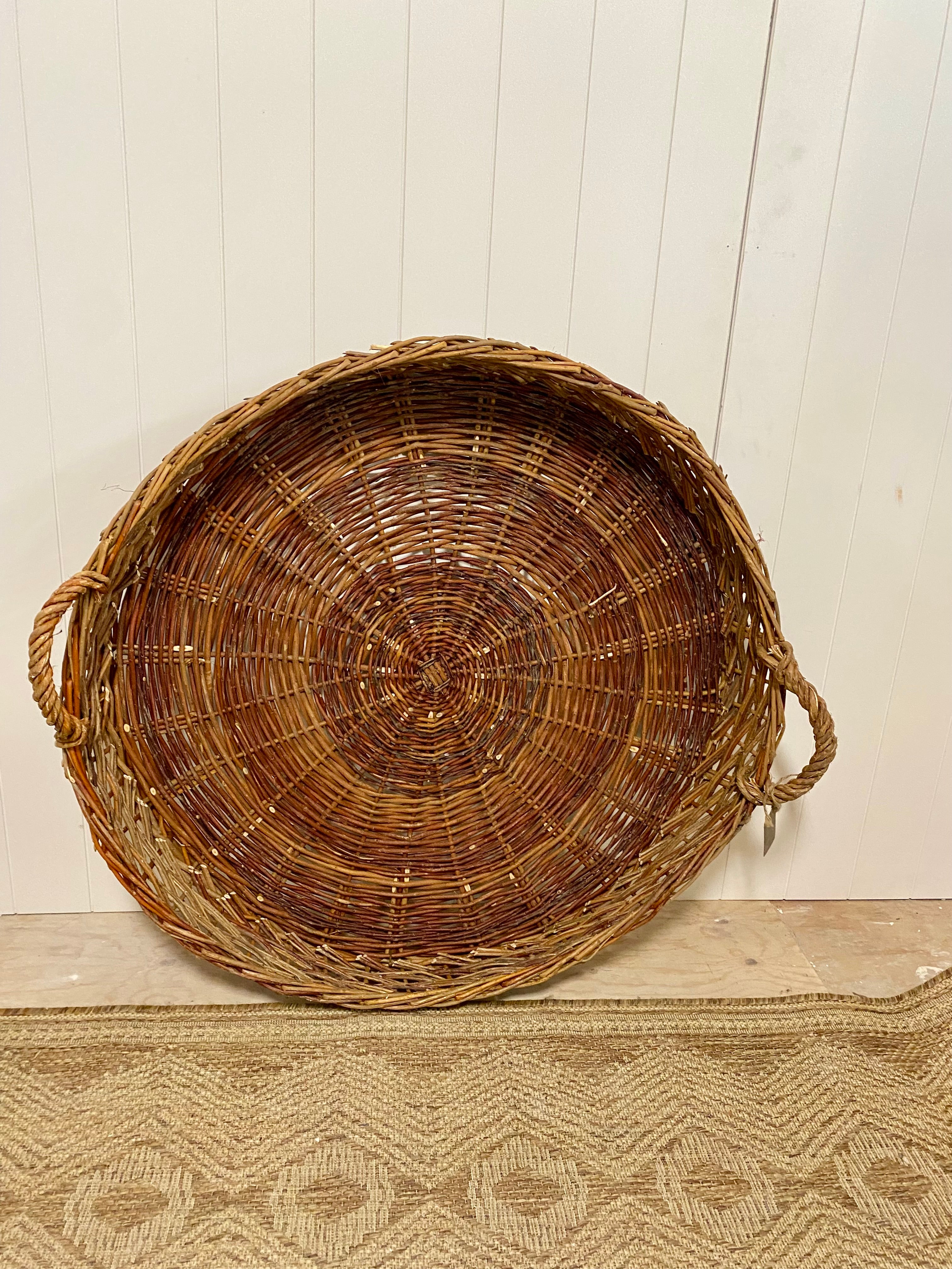 Large Vintage Basket / Wall Decor