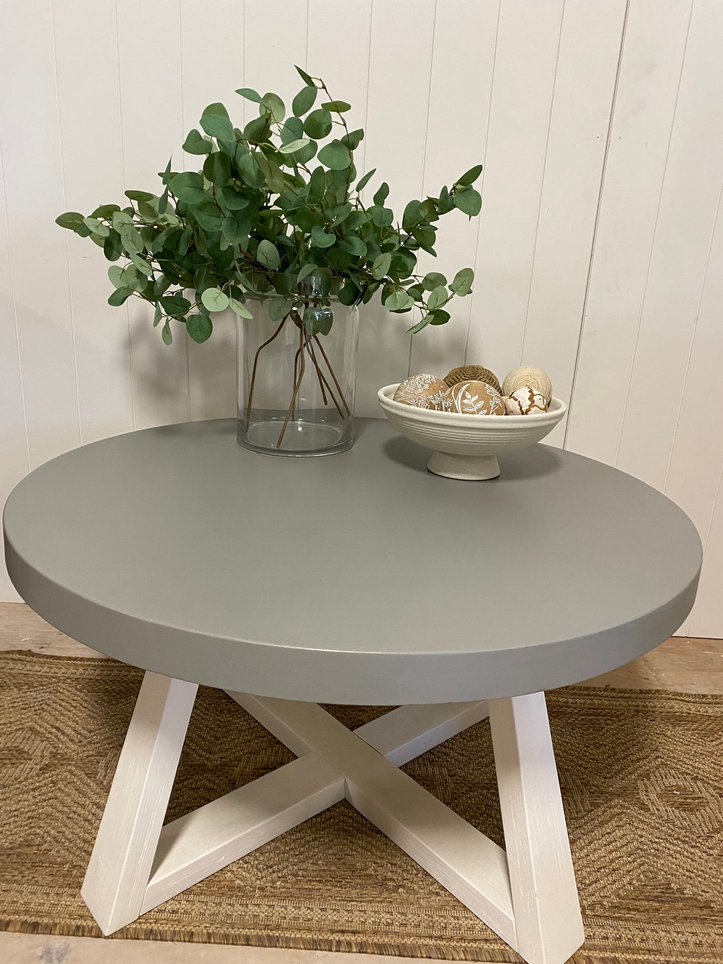 Round Concrete Coffee Table 36"