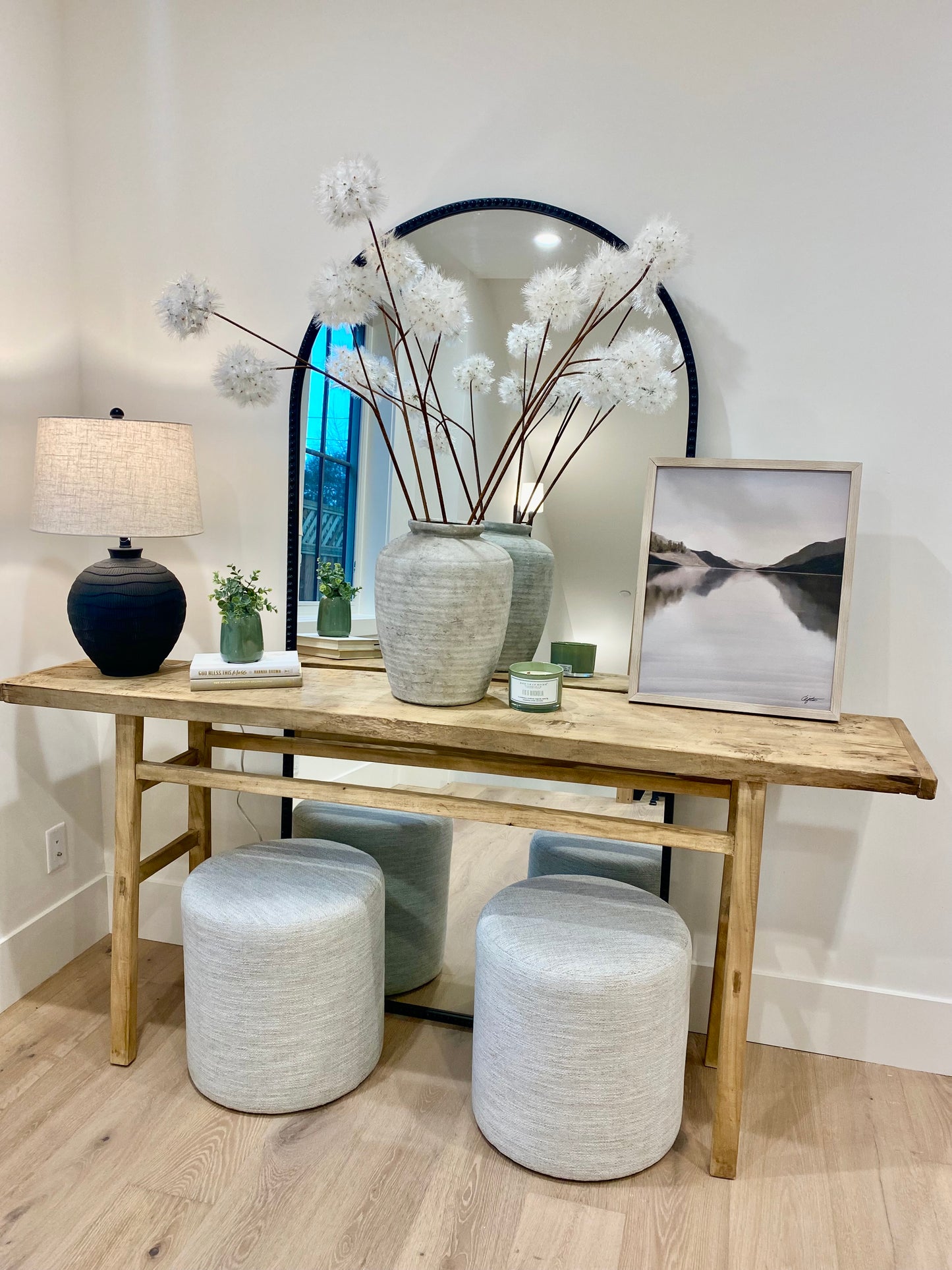 Reclaimed Elm Vintage Console 78"