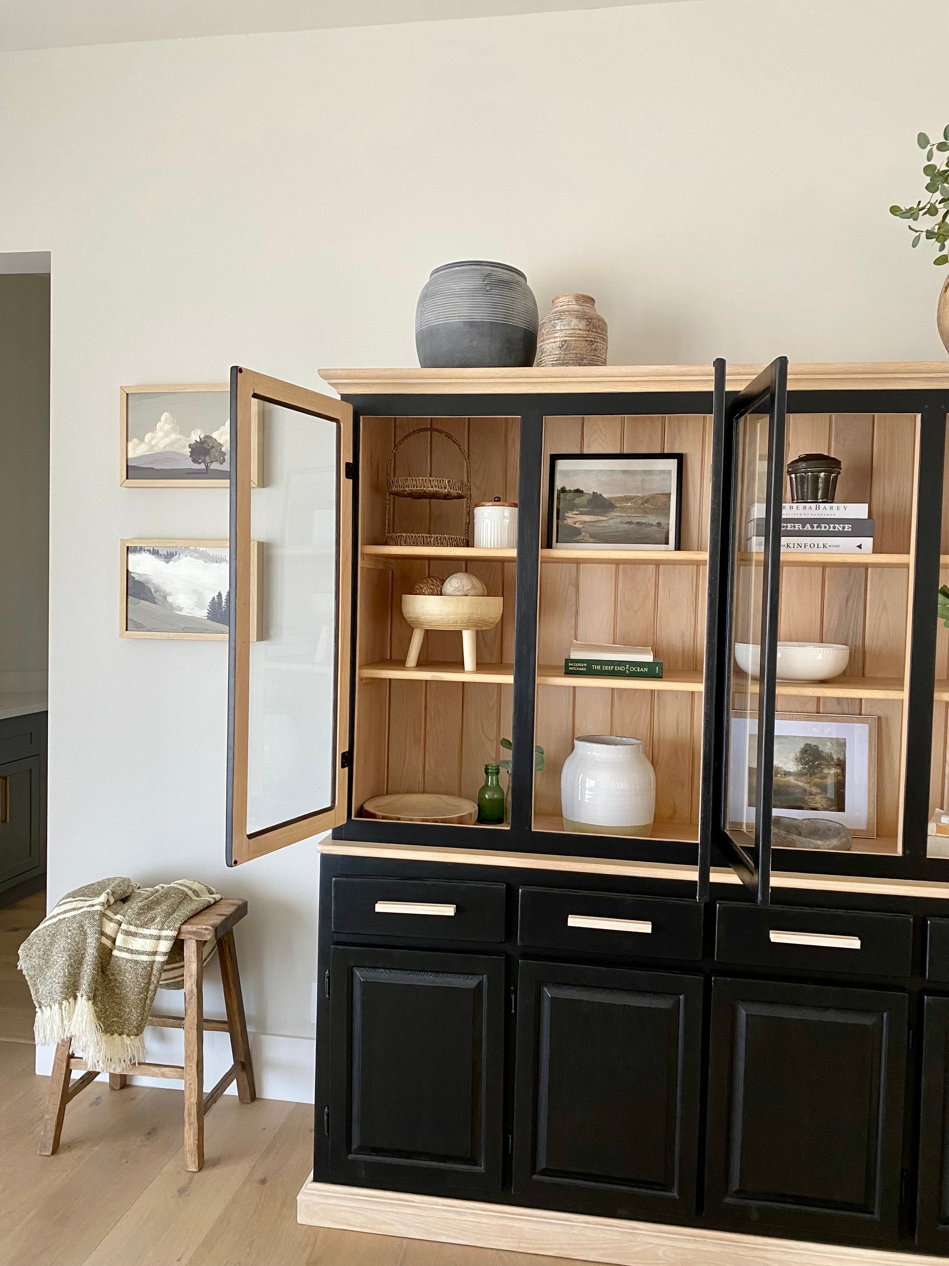 Stunning Oak cabinet hutch - Design by Mish 
