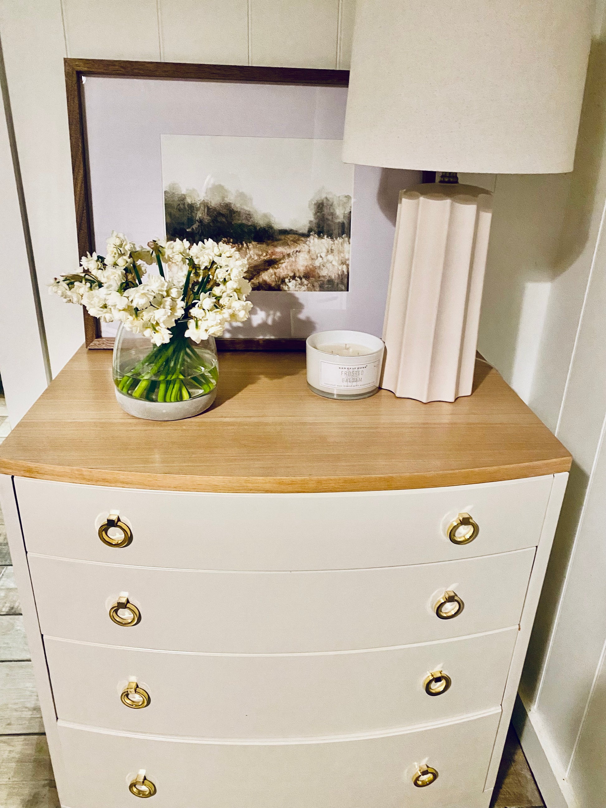 Refinished Small Dresser or large nightstand 30" Wide Design by Mish Refinished Small Dresser or large nightstand 30" Wide Design by Mish