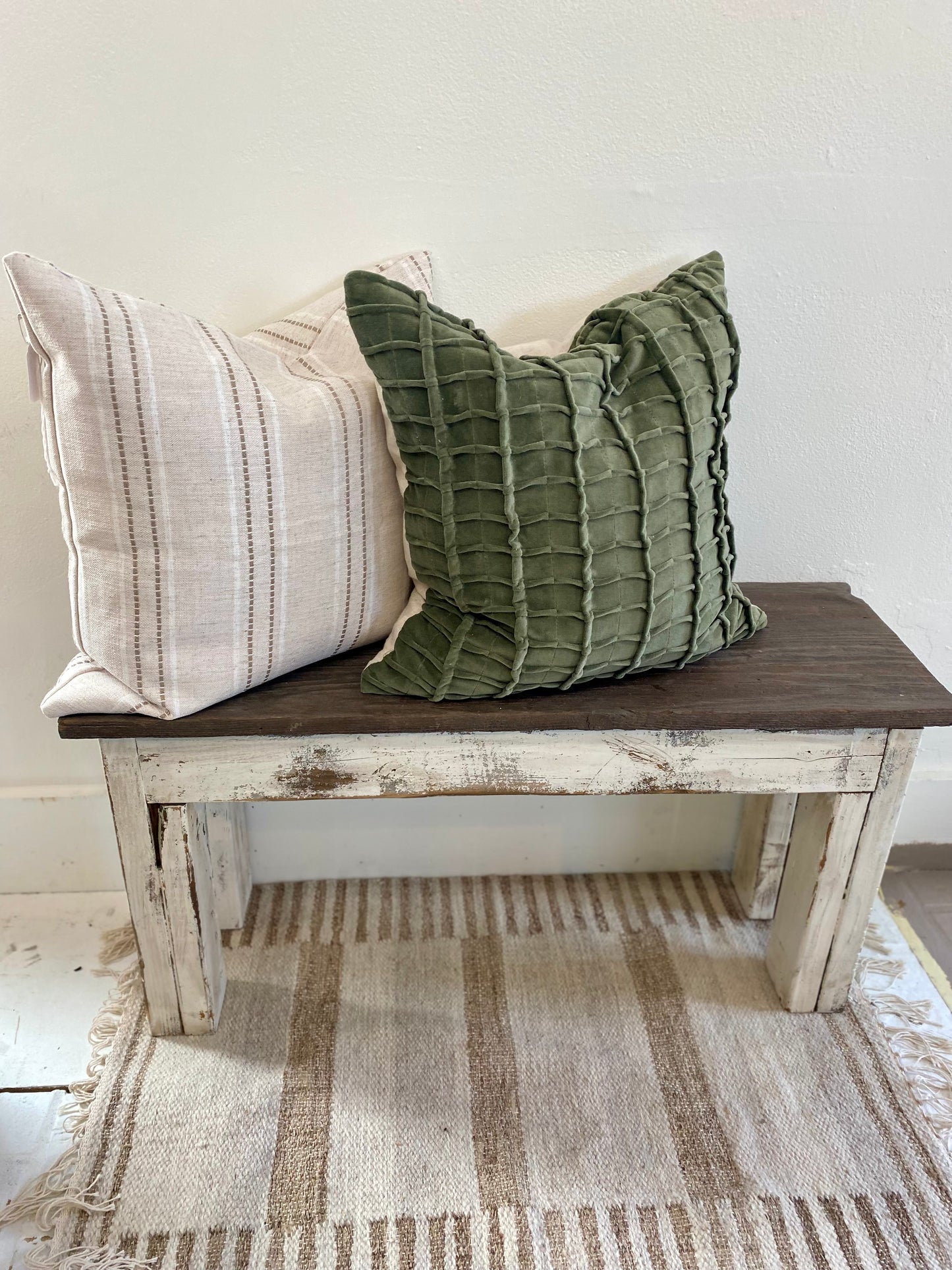 Small Reclaimed Wood Rustic Bench