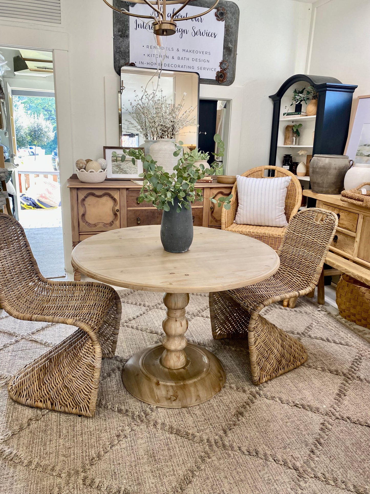Stunning Pine Bistro Table 42"