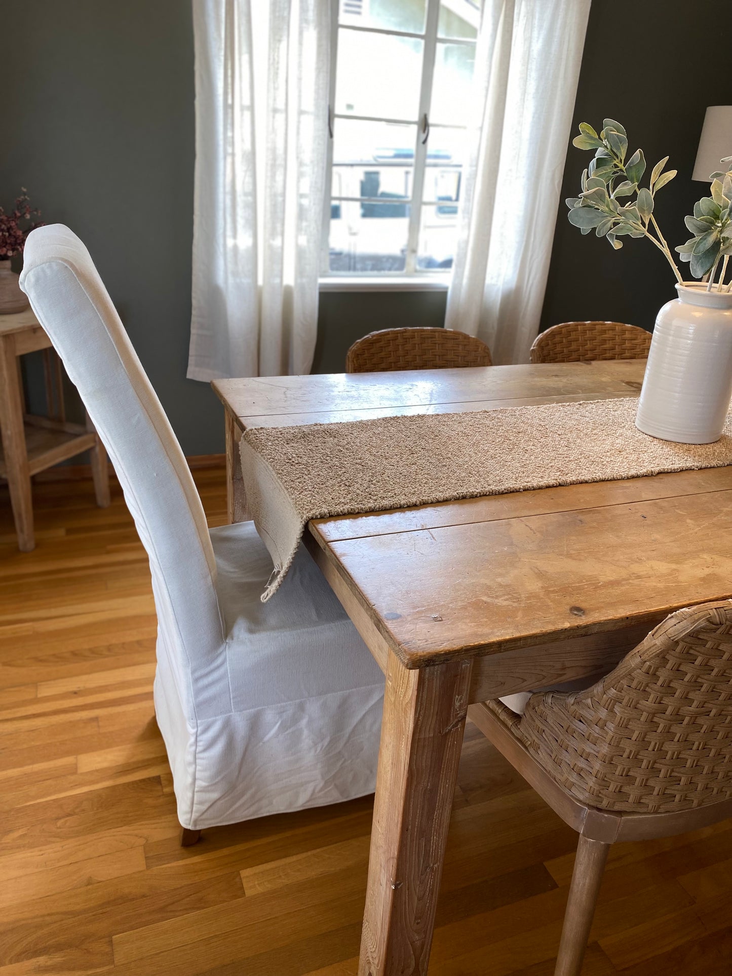 Original Vintage Pine Dining Table - 6ft
