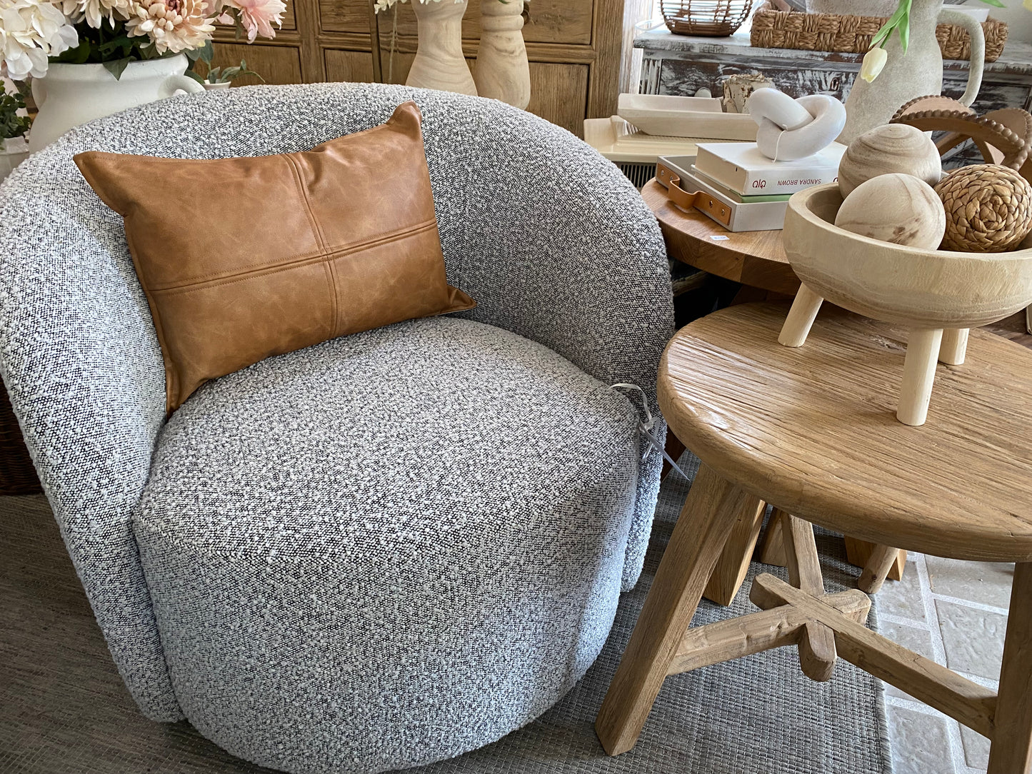 Black & White Swivel Chair - PAIR available