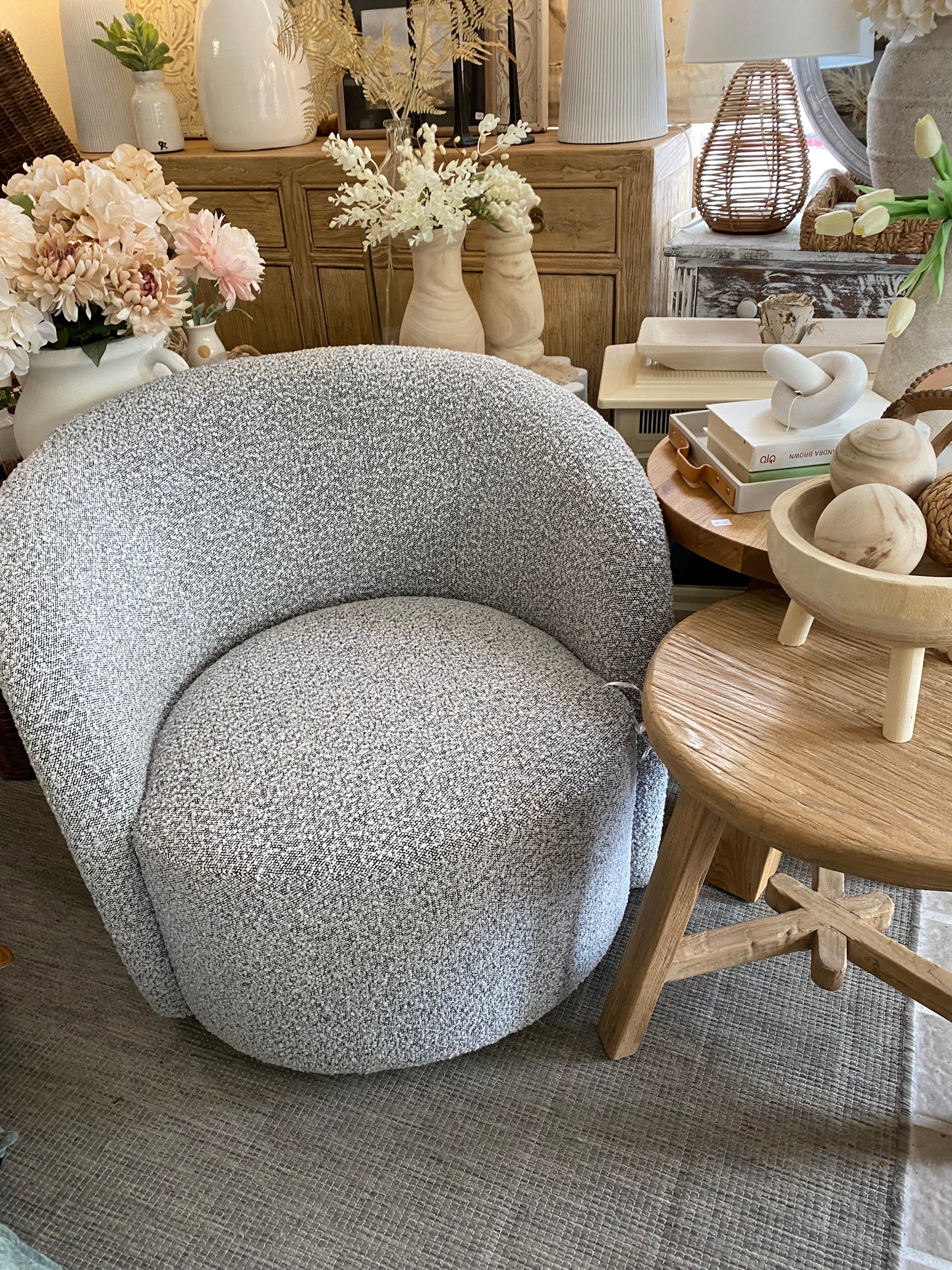 Black & White Swivel Chair - PAIR available