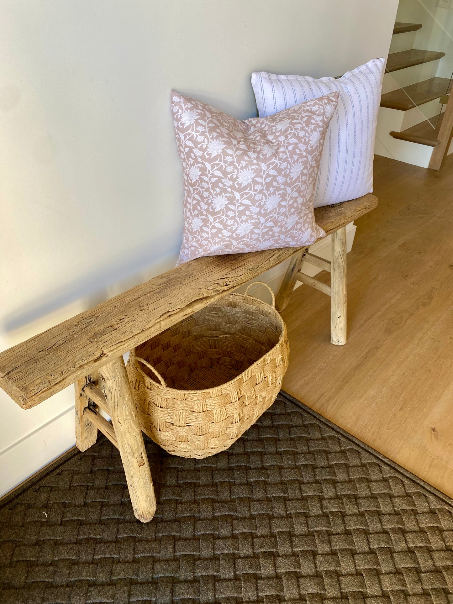 Reclaimed Elm Small Skinny Bench 52"
