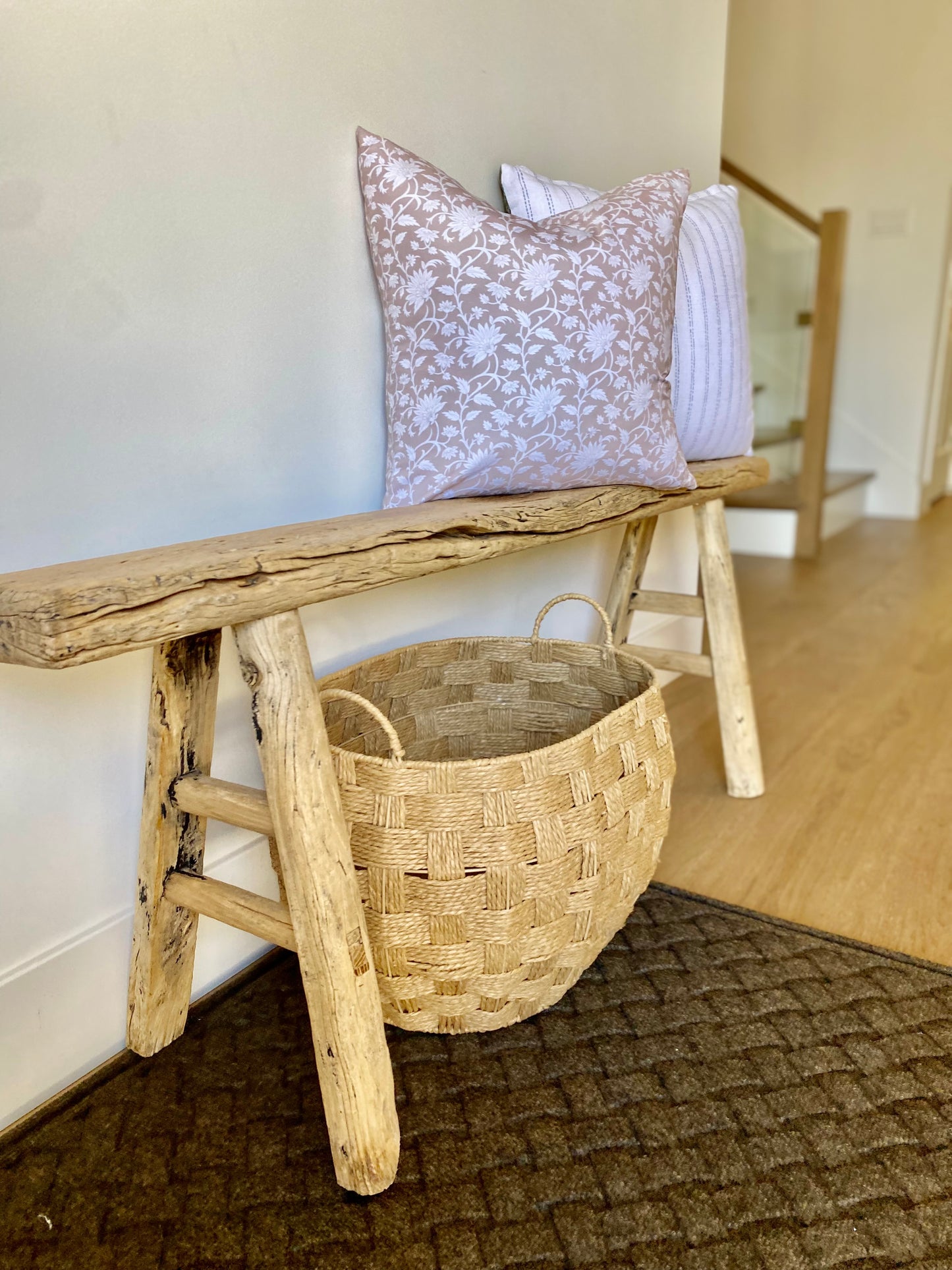 Reclaimed Elm Small Skinny Bench 52"